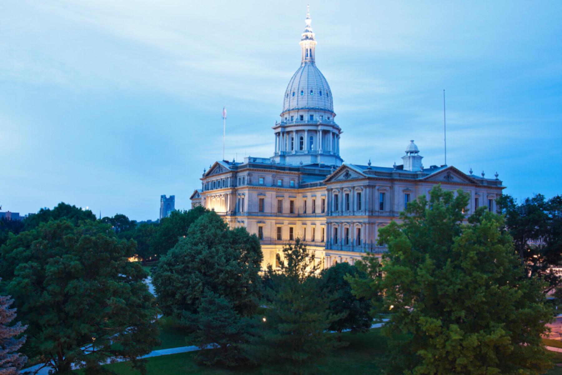 The Capital building in Lansing